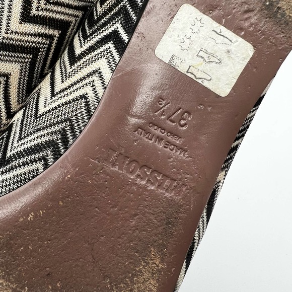 Missoni Chevron Zig Zag Round Toe Fabric Flats Size 7.5 - Picture 8 of 8